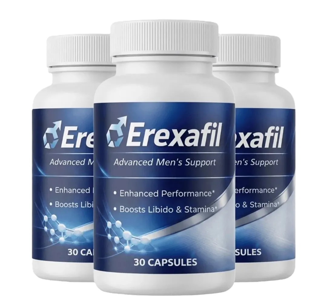 Erexafil Advanced Men's Vitality Support Formula bottles